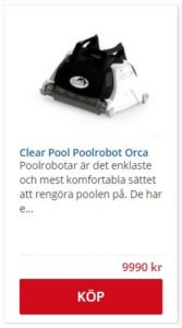 Clear Pool Poolrobot Orca