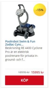 Poolrobotmaskin från Swim and Fun